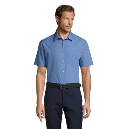 Κοντομάνικο πουκάμισο (Bristol Fit 02923) medium blue